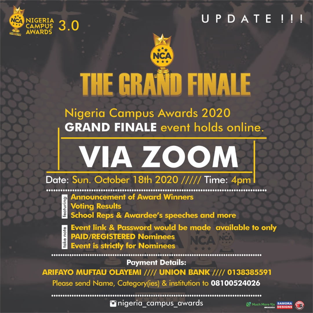 Nigeria Campus Awards 2020 Grand Finale