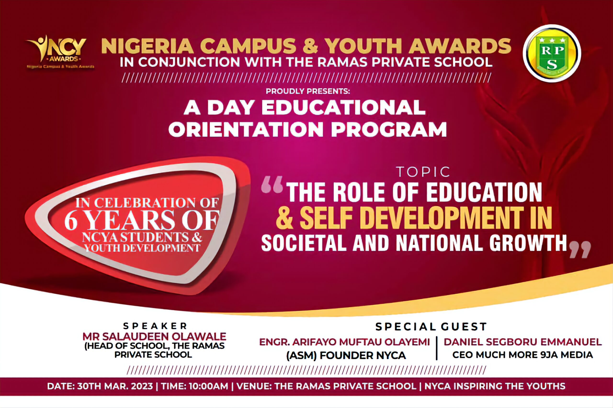 NCYA Educational Orientation 2023