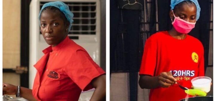 Chef Damilola Adeparusi is on the Verge of Breaking Hilda Baci's cookathon Record